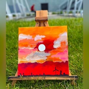 12 x 12 acrylic paint on canvas